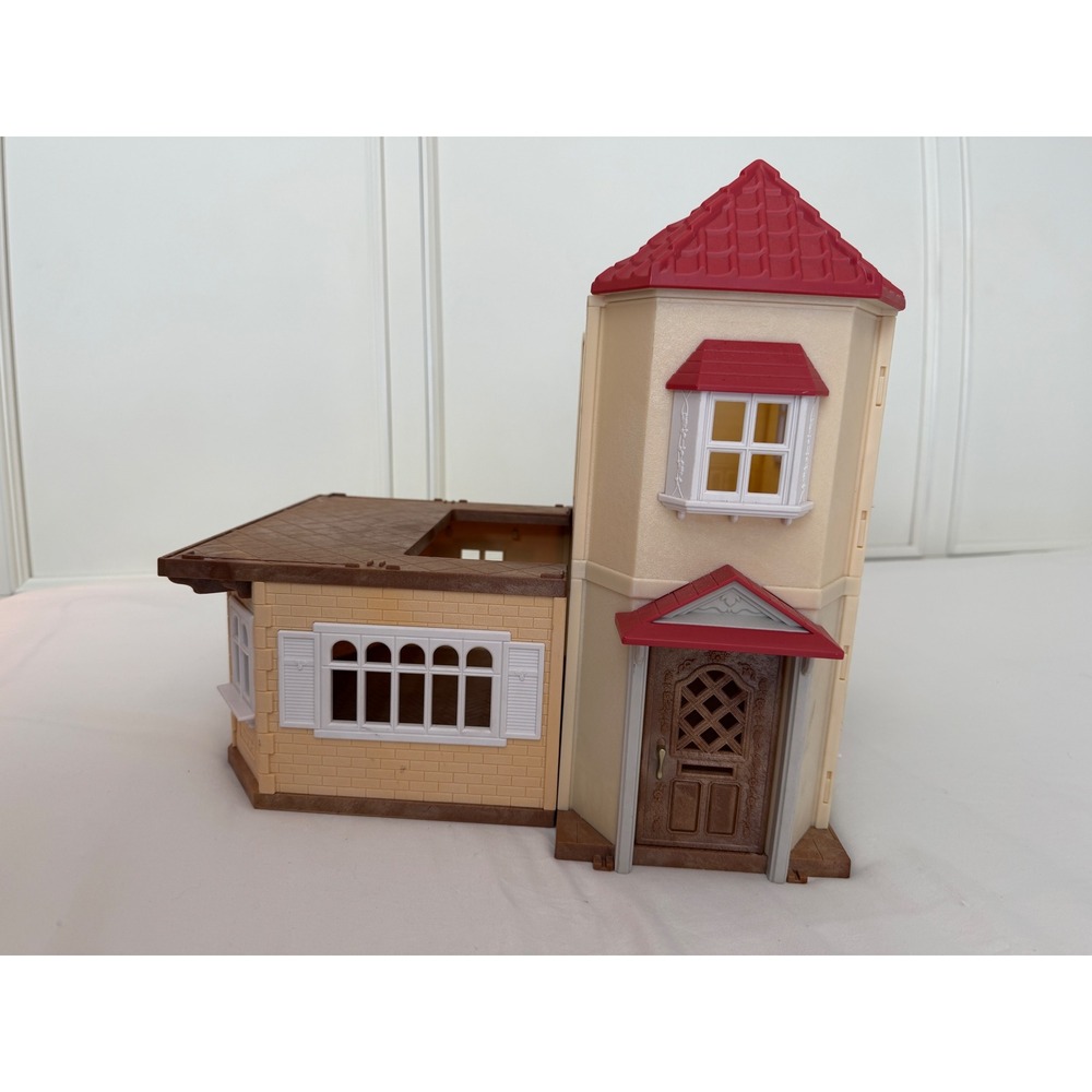 Calico Critters Red Roof Cozy Cottage Sweet Raspberry Home Modular Dollhouse Set
